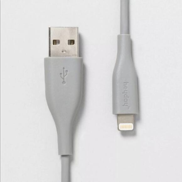 heyday™ 3' Lightning to USB-A PVC Round Cable - Picture 1 of 3